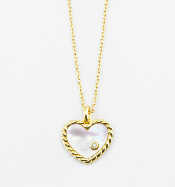 MOP Heart Necklace