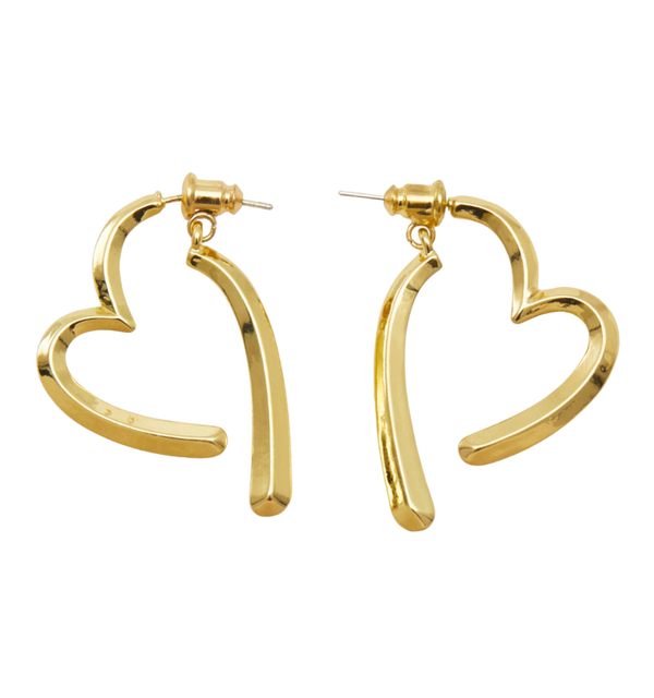 Esme Squiggle Heart Earrings