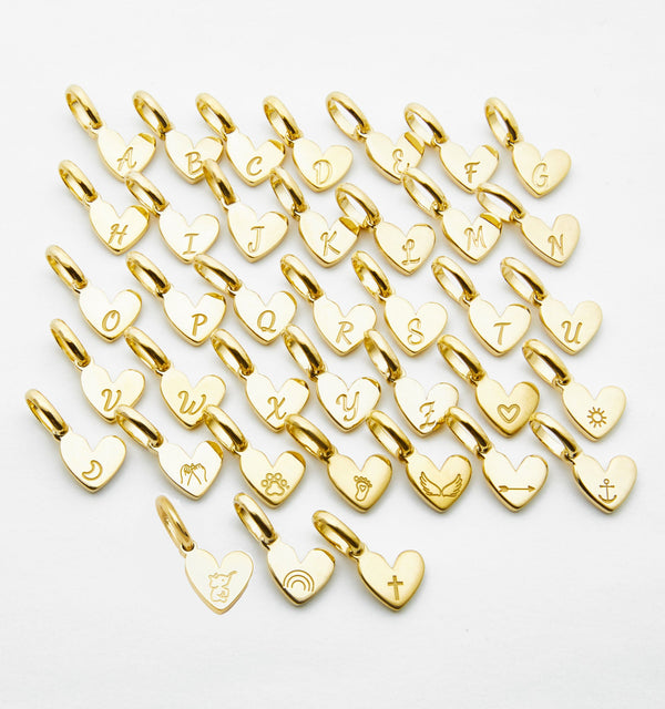 Initial Heart Charm