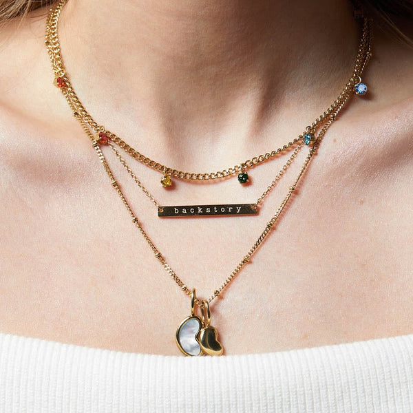 Kay x RELLERY + Initial Heart Charm + Initial Disk Charm + Birthstone Charm
