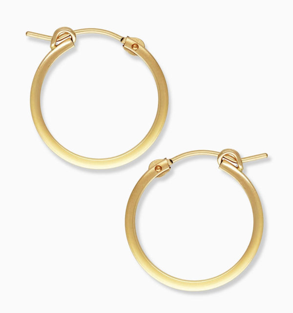 Medium Gold Hoop Earrings